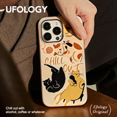 Ufology原创iphone15pro手绘适用iPhone14promax手机壳猫咪苹果13菲林12猫咪11可爱16promax新款 小众日韩
