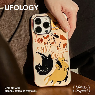 Ufology原创手绘猫咪手机壳