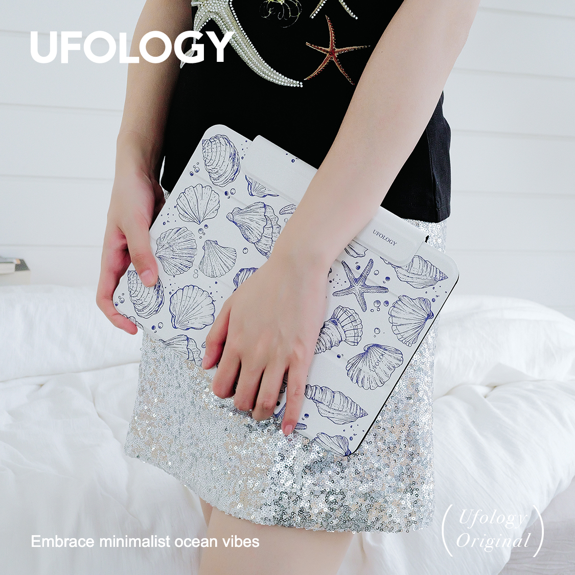 Ufology原创适用ipadair6保护壳pro11寸平板mini6保护套air4/5磁吸全包air7笔槽13寸苹果7/8/9/10/11代海星
