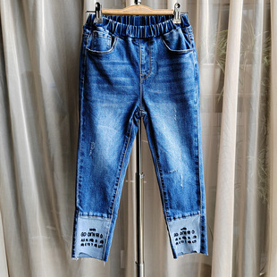 ABCKIDS童装折扣儿童中大童女童秋冬加绒保暖牛仔裤休闲裤百搭潮