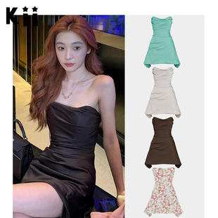 Kii部分现货House of CB 易梦玲同款裹胸鱼骨掐腰设计短裙连衣裙