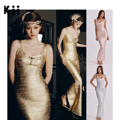 Houseofcb礼服绷带显瘦连衣裙