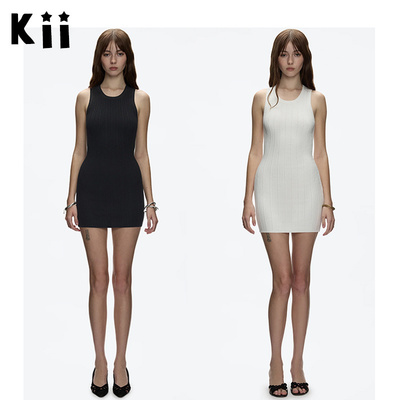 Tankair针织迷你裙圆领连衣裙