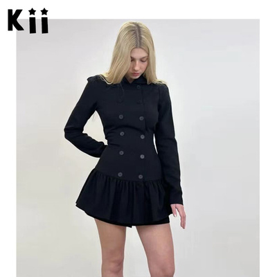 Peachyden女士长袖西装连衣裙