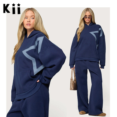 Edikted大星形贴片秋冬连帽卫衣