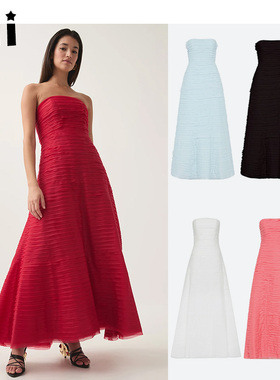 Kii澳洲设计师品牌代购Aje 仙气抹胸连衣裙礼服 Soundscape长裙