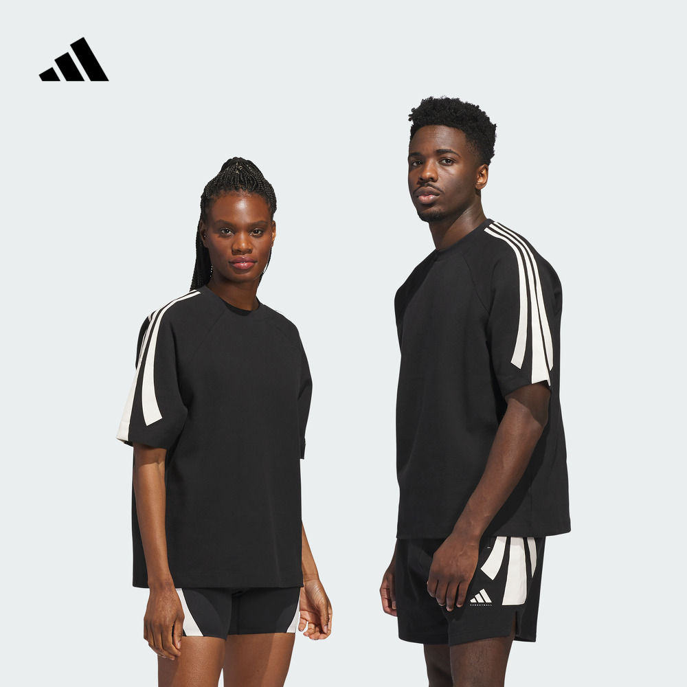 阿迪达斯男女短袖T恤adidas