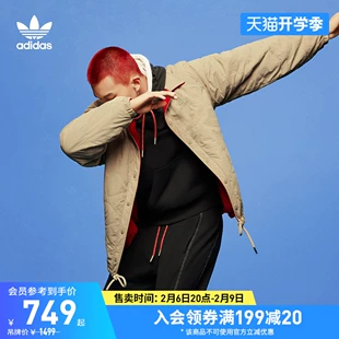 新款 男装 运动保暖棉服 adidas阿迪达斯官方三叶草兔年新年款 冬季