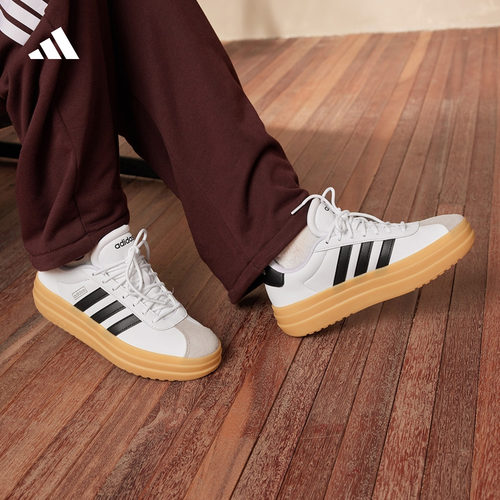 T头鞋阿迪达斯女厚底板鞋德训鞋