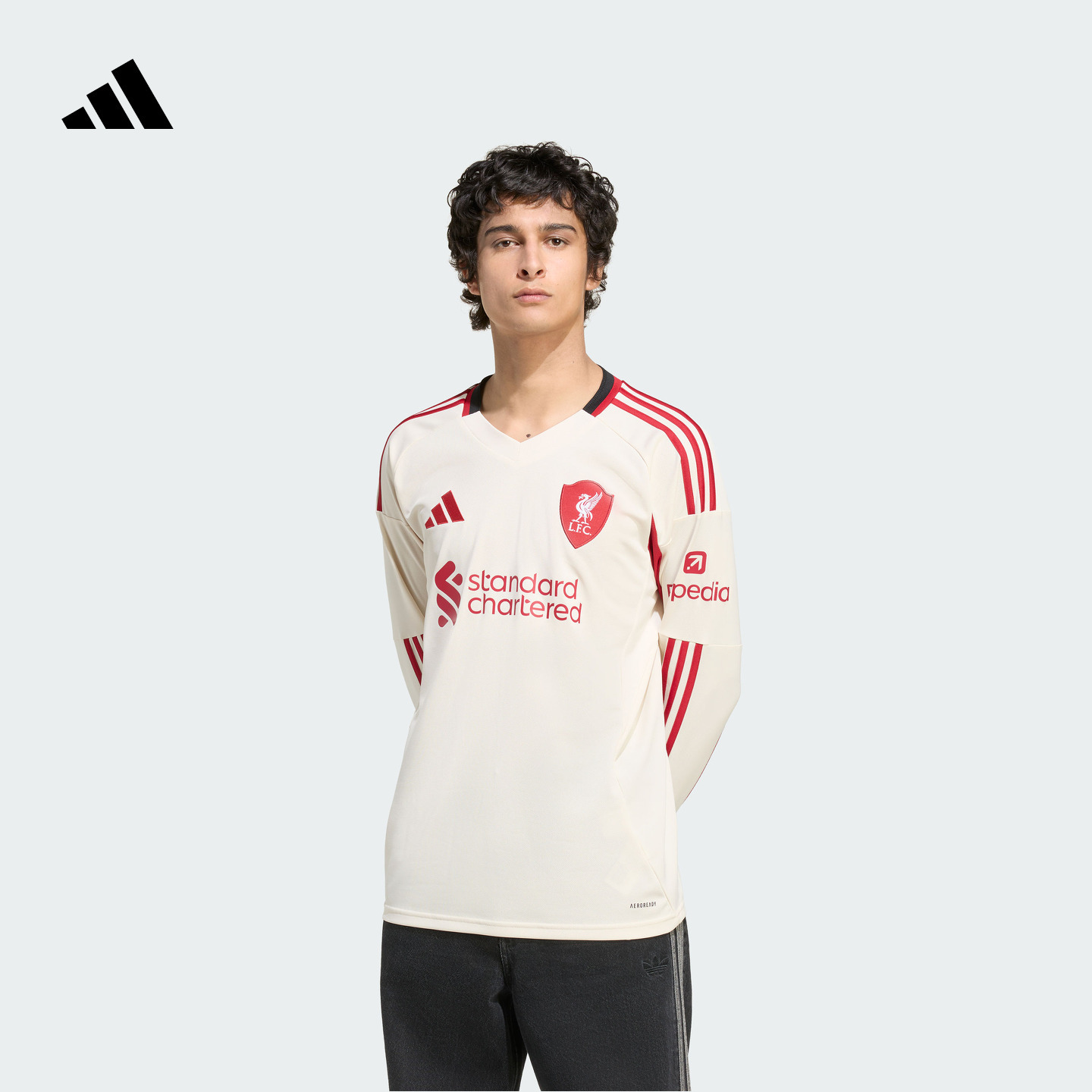 阿迪达斯男利物浦球迷版速干球衣