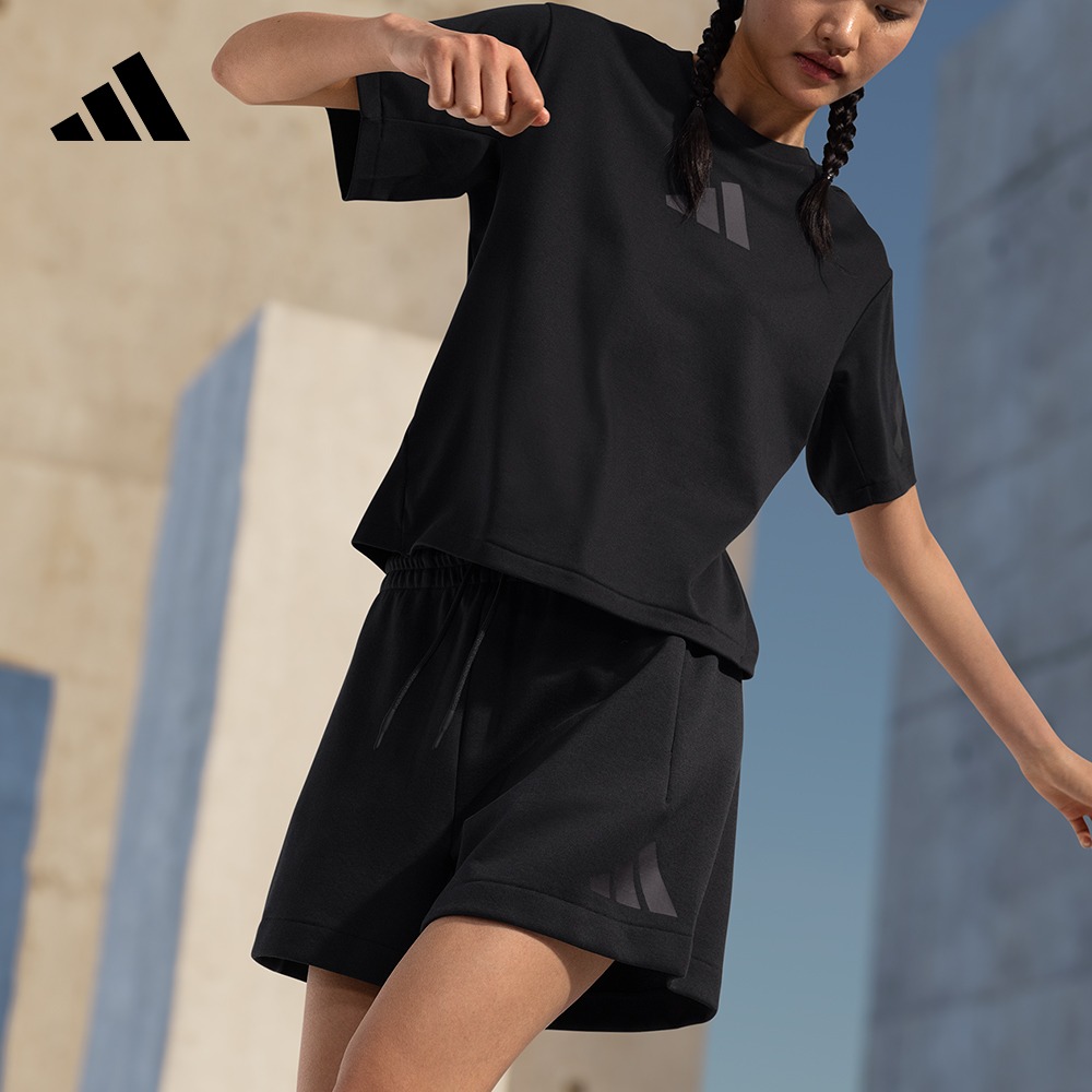 阿迪达斯ZNE系列黑标制服女短裤