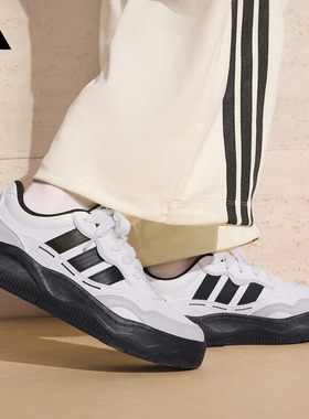 Lite Shuffle超轻缓震回弹防滑休闲板鞋男女adidas阿迪达斯轻运动