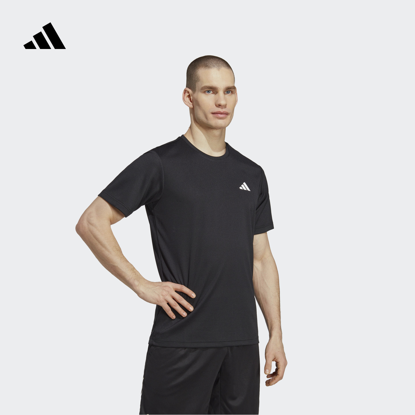 阿迪达斯男速干网球运动短袖T恤