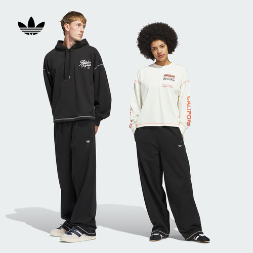 阿迪达斯三叶草男女运动裤