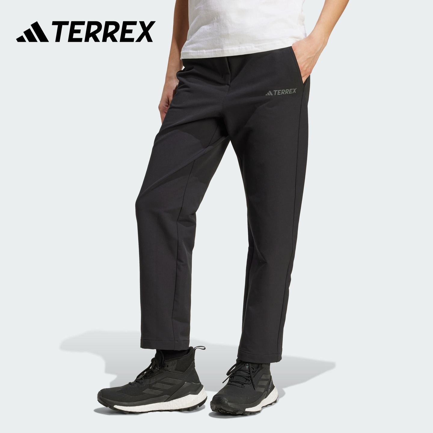 阿迪达斯TERREX户外软壳运动裤