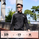简约三条纹跑步运动立领夹克外套男装 adidas阿迪达斯官方 春季