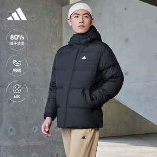 adidas阿迪达斯轻运动 600蓬保暖鸭绒羽绒服面包服男女同款