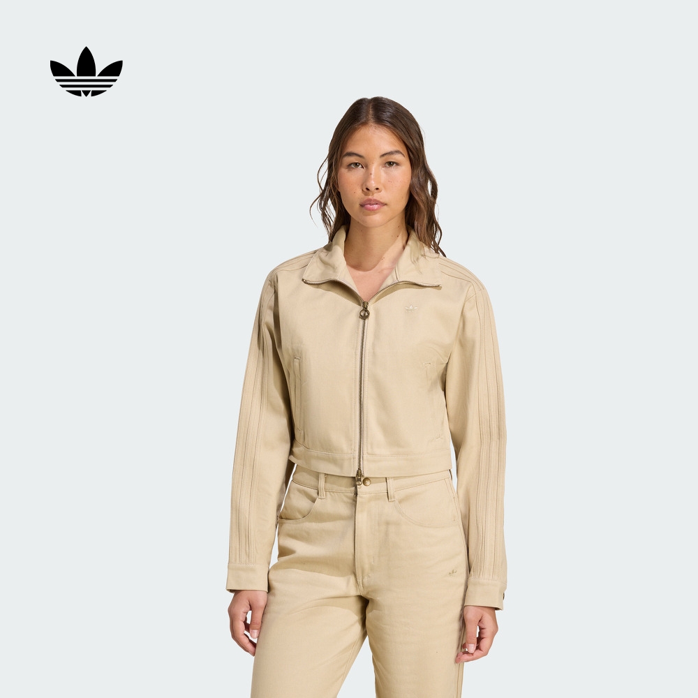 阿迪达斯三叶草女短款运动外套