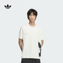 经典宽松运动纯棉上衣圆领短袖T恤男装夏季adidas阿迪达斯三叶草