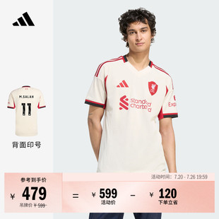 利物浦球迷版客场速干足球短袖球衣印号 男装adidas阿迪达斯官方