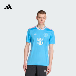 迈阿密国际球迷版第二客场速干足球球衣男装adidas阿迪达斯