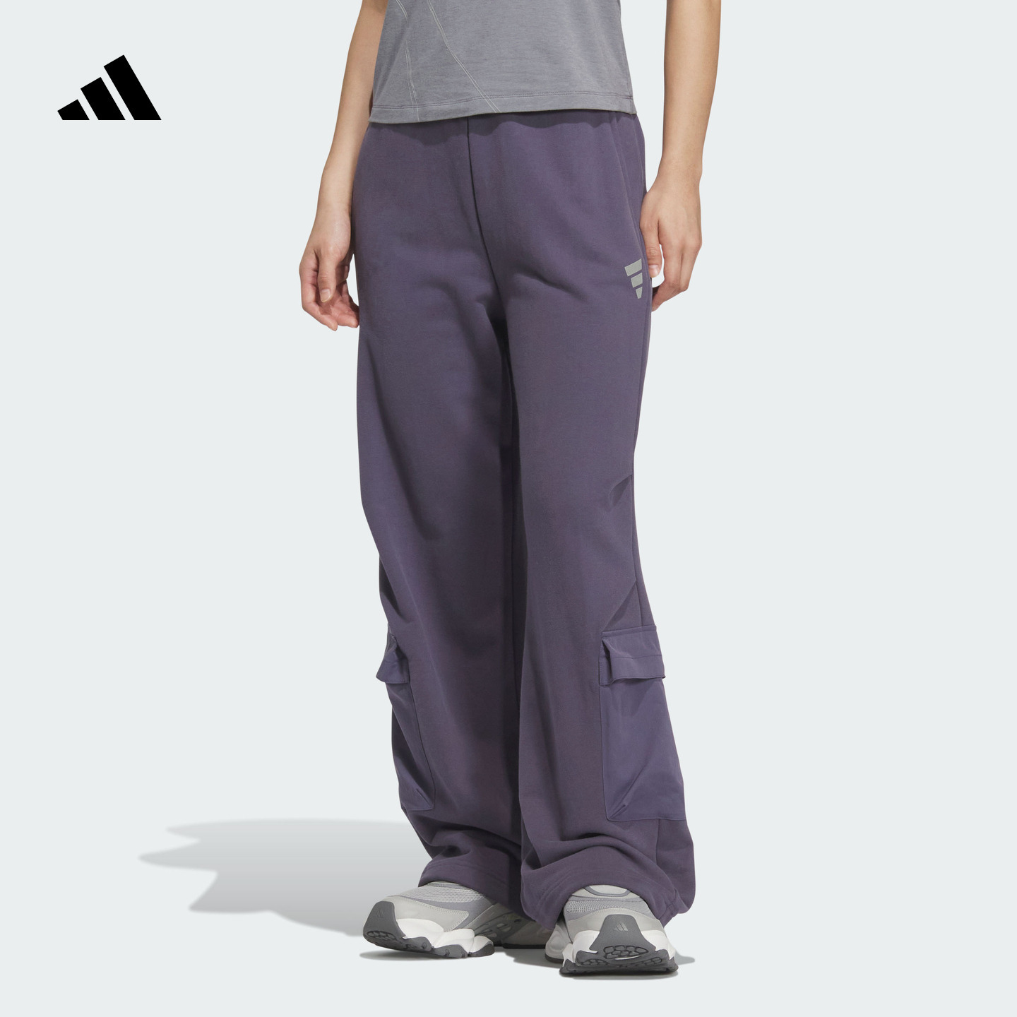阿迪达斯女子运动裤adidas