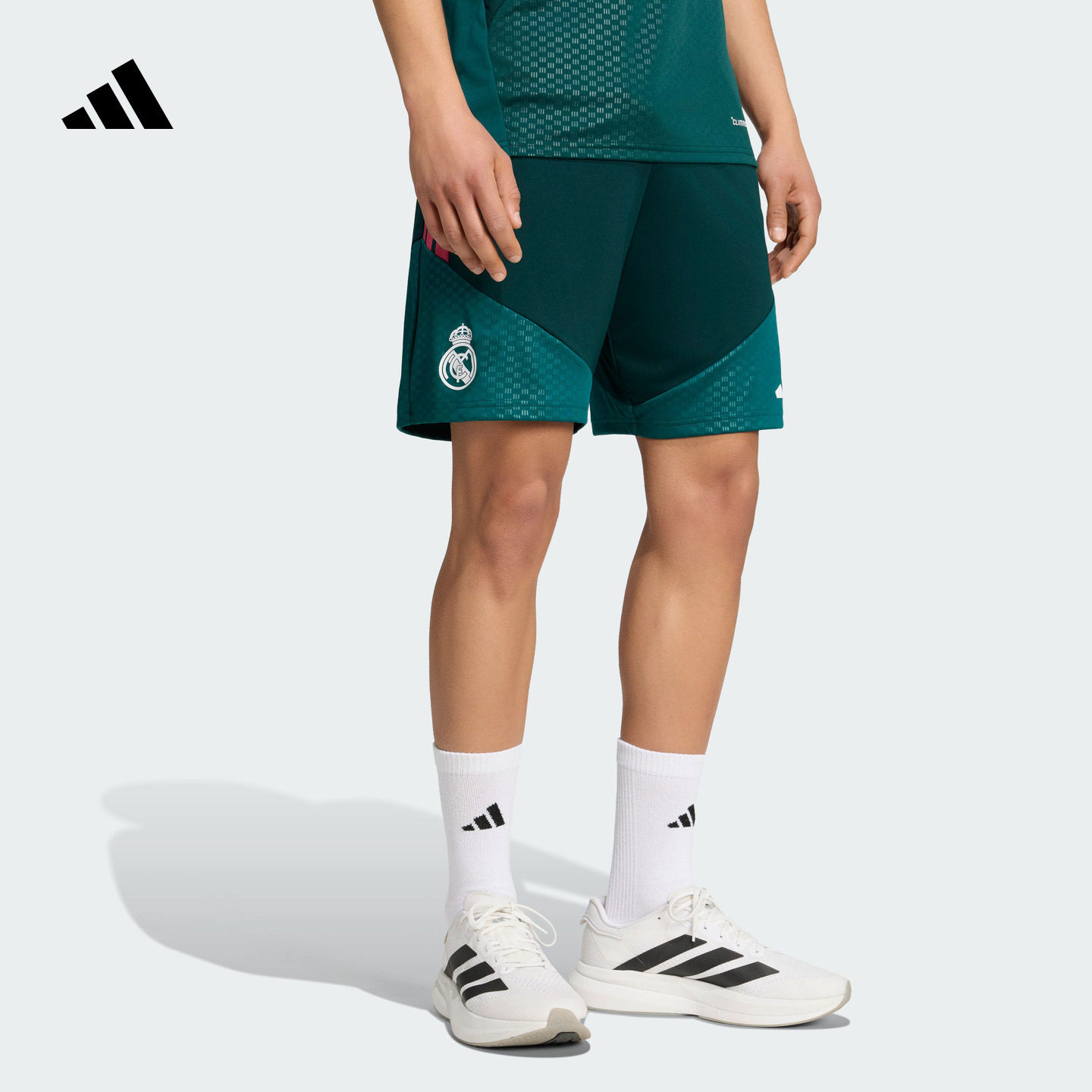 皇马速干撞色足球运动训练短裤男装夏季新款adidas阿迪达斯官方