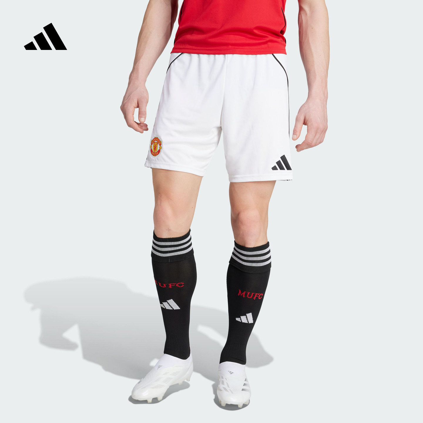 曼联球迷版主场速干足球运动短裤男装夏季adidas阿迪达斯官方