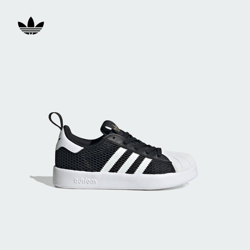 阿迪达斯三叶草男小童贝壳头板鞋