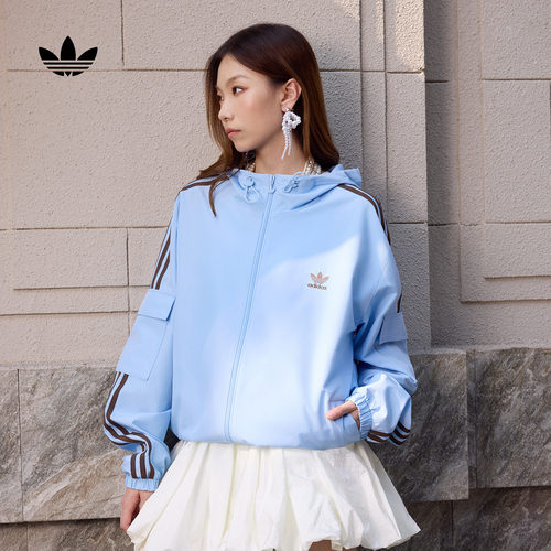 阿迪达斯三叶草男女夹克薄外套