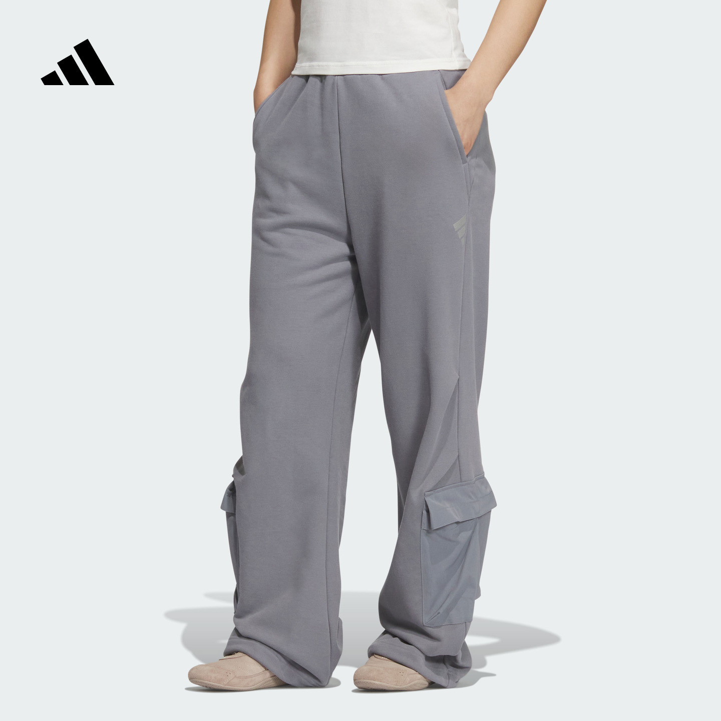 阿迪达斯女子运动裤adidas