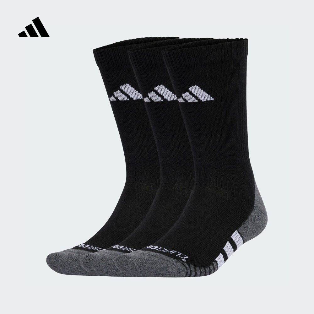 3双装CLIMACOOL中帮训练袜男女adidas阿迪达斯官方JD9575