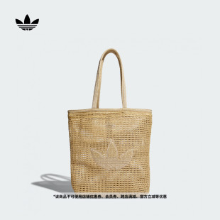 大容量实用运动镂空针织腋下包女子adidas阿迪达斯三叶草
