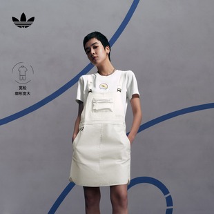 adidas阿迪达斯官方三叶草IK8605 宽松运动背带连衣裙女装