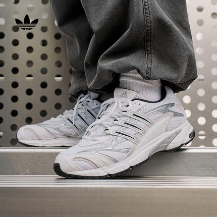 「光波鞋」TEMPER RUN 2复古网面老爹鞋男女adidas阿迪达斯三叶草