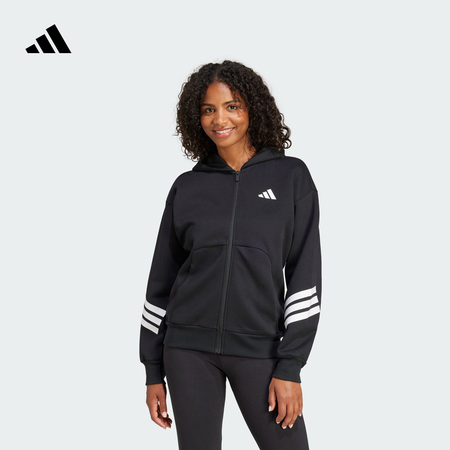 马思纯同款易用系连帽外套女秋季adidas阿迪达斯官方轻运动JE0177,运动服/休闲服装,运动茄克/外套,淘宝优惠券,粉丝福利购,淘宝优惠卷