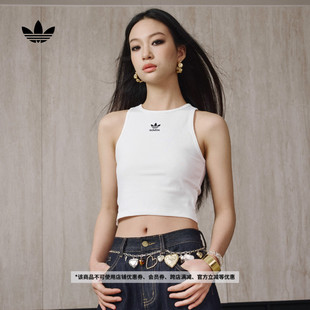 简约百搭修身 adidas阿迪达斯官方三叶草 舒适运动背心女装