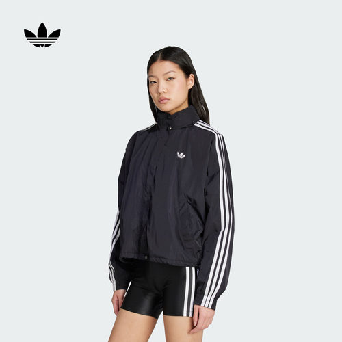 阿迪达斯三叶草女运动夹克外套