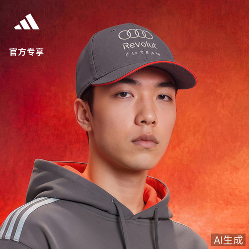 阿迪达斯男女奥迪F1车队棒球帽