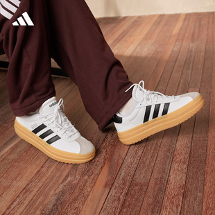 德训鞋 「T头鞋 BOLD厚底复古板鞋 COURT adidas阿迪达斯轻运动 」VL