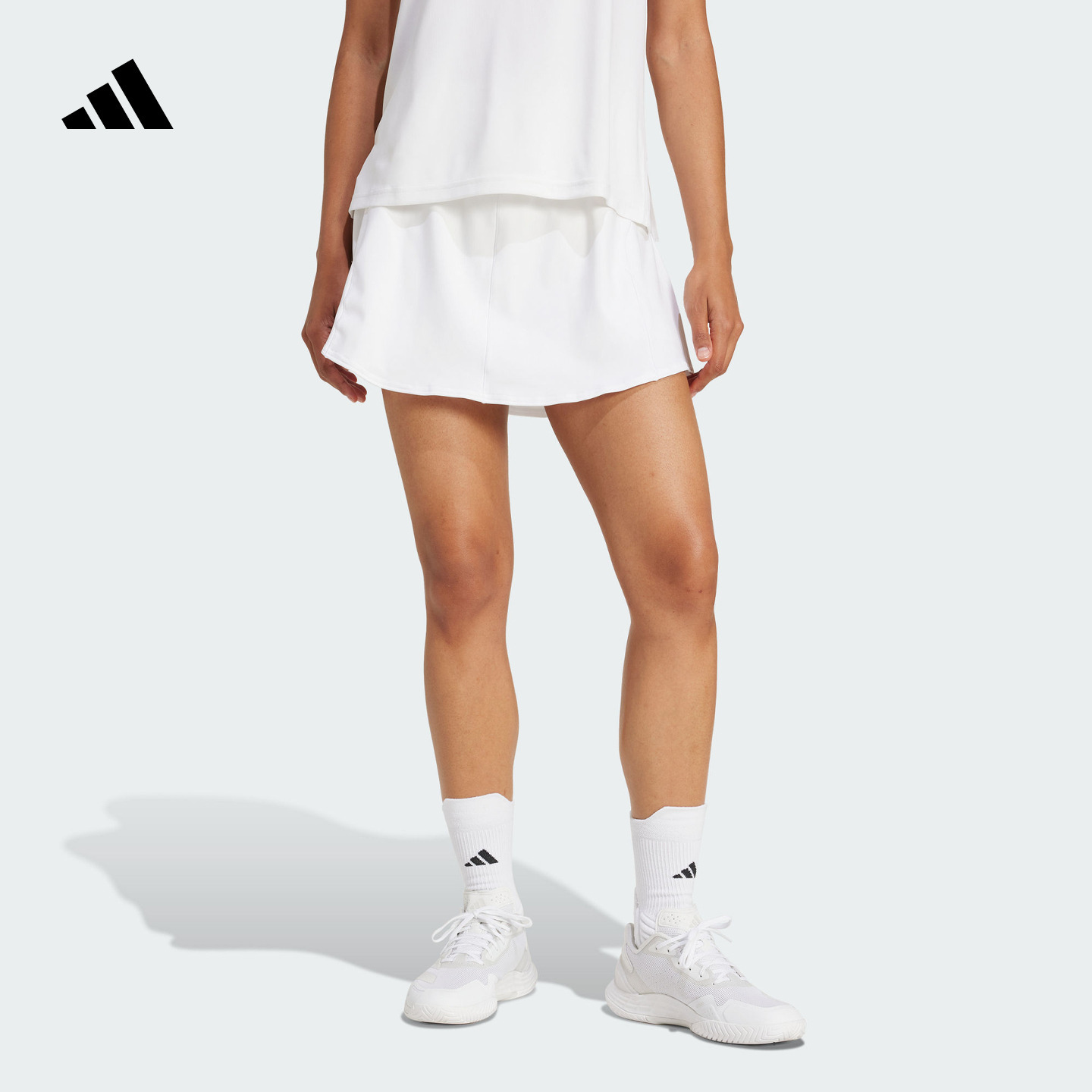 阿迪达斯女速干网球运动A字短裙