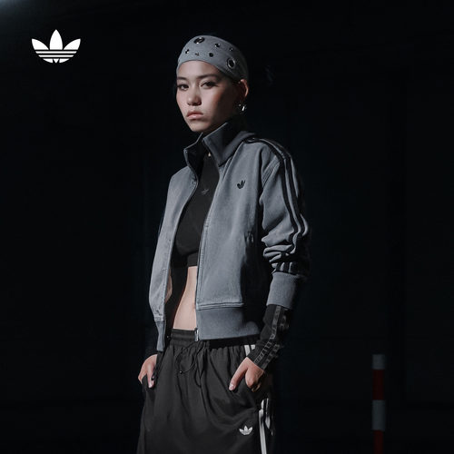 阿迪达斯三叶草女牛仔夹克外套