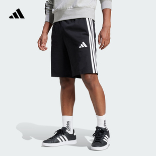休闲舒适三条纹运动短裤男装adidas阿迪达斯轻运动JE6405