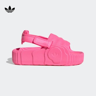 W经典 ADILETTE XLG 男女adidas阿迪达斯三叶草 魔术贴厚底凉鞋