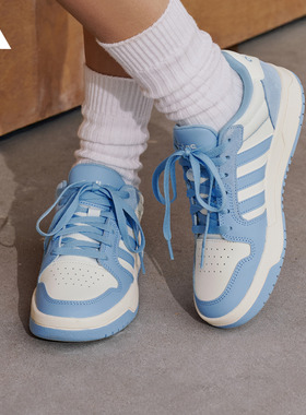 ENTRAP少年感复古篮球风板鞋男女新款adidas阿迪达斯官方轻运动