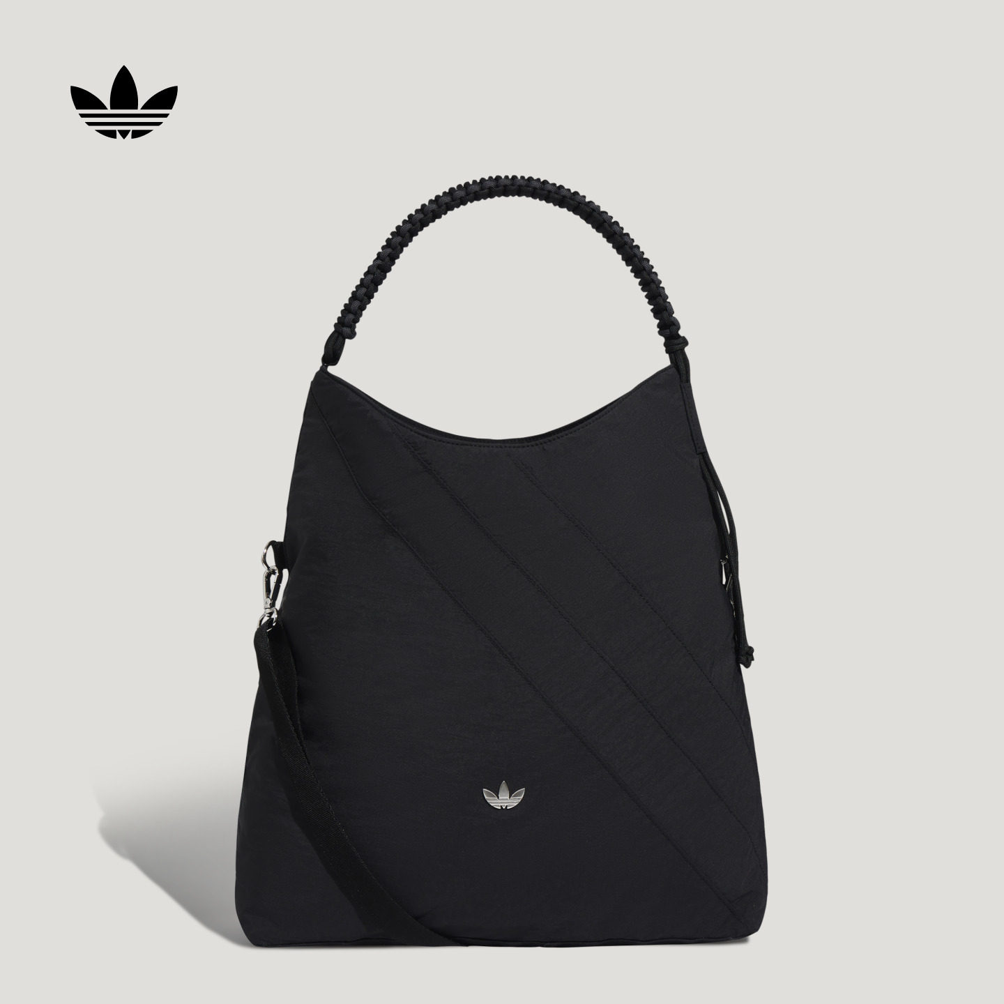 日常实用可调节背带运动单肩斜挎包手提包女adidas阿迪达斯三叶草