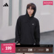 男女秋冬adidas阿迪达斯官方轻运动 舒适加厚毛圈布连帽卫衣套头衫