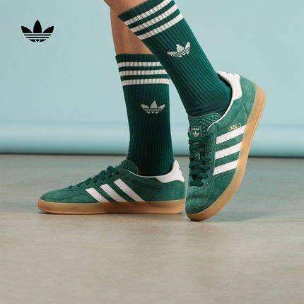 T头鞋 GAZELLE INDOOR德训鞋adidas阿迪达斯官方三叶草