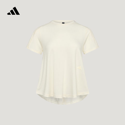 SOFT LUX轻柔雅凉感透湿排汗休闲短袖T恤女装夏季adidas阿迪达斯
