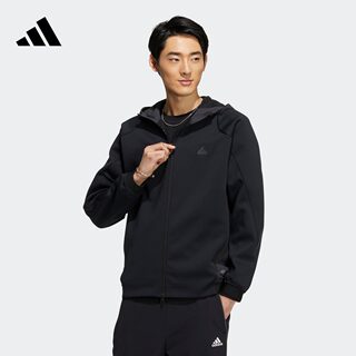 简约运动连帽夹克外套男装adidas阿迪达斯官方轻运动HY5835